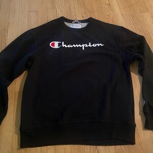 Champion Black Crewneck